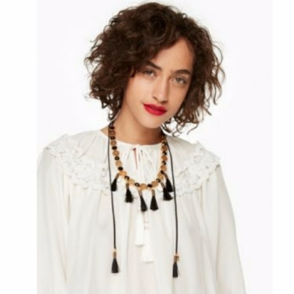 Kate Spade Moroccan Tile Tassel Necklace - Picture 2 of 7